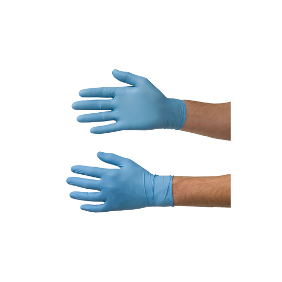 COLAD Ochranné rukavice nitrilové, velikost XL, jednorázové, modré, 100 ks -