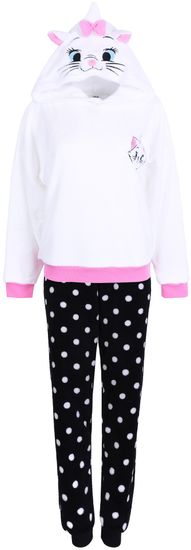 Disney Dámské teplé černobílé pyžamo Kočka Marie Disney