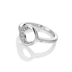Hot Diamonds Elegantní stříbrný prsten s briliantem a topazy Celestial DR232 (Obvod 50 mm)