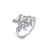 Slušivý stříbrný prsten Hot Diamonds Nurture DR233 (Obvod 50 mm)