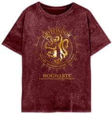 CurePink Dámské tričko Harry Potter: Nebelvírské souhvězdí (S) vínová bavlna
