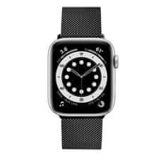 FIXED Síťovaný nerezový řemínek Mesh Strap pro Apple Watch 42/44/45mm FIXMEST-434-BK, černý