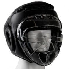 Hammer Boxerská helma HAMMER Protect kožená s mřížkou M černá