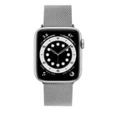 FIXED Síťovaný nerezový řemínek Mesh Strap pro Apple Watch 42/44/45mm FIXMEST-434-SL, stříbrný