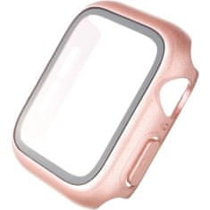 FIXED Ochranné pouzdro Pure+ s temperovaným sklem pro Apple Watch 40mm FIXPUW+-436-PI, růžové