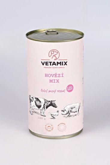 VETAMIX Hovězí mix 6 × 1,25 kg
