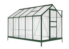 Zahradní skleník DEMETER A101-D 5,93m² green 201x190x312 cm PC 4 mm + základna IWH-10270004