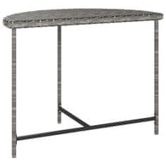 Petromila Zahradní stůl šedý 100 x 50 x 75 cm polyratan