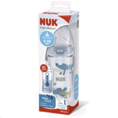 Nuk Kojenecká láhev NUK FC+Temperature Control 300 ml BOX-Flow Control savička blue