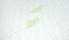 Sensillo Kojenecký polštář - klín bílý Luxe s aloe vera 30x37 cm do kočárku