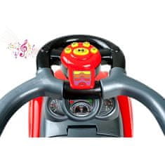 Baby Mix Dětské hrající jezdítko-odrážedlo 3v1 Bayo Super Coupe red
