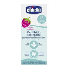Chicco Zubní pasta s fluorem s příchutí jahoda, 12m+ 50ml