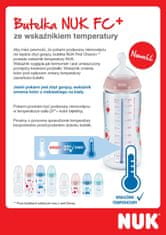 Nuk kojenecká láhev First Choice Temperature Control bílá 150 ml