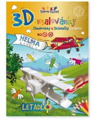 Helma365 3D omalovánka A4 - Set Letadlo