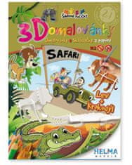 Helma365 3D omalovánka A4 - Set Safari