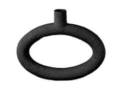 Present Time Váza oválná široká ve tvaru prstenu Ring Oval Wide černá Present Time