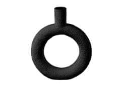 Present Time Váza kulatá ve tvaru prstenu Ring černá Present Time