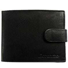 LORANZO Pánská kožená peněženka Loranzo 495 - černá