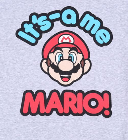 Super Mario Šedá mikina Super Mario