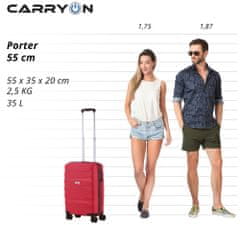 CARRY ON Příruční kufr Porter Red