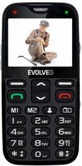 Evolveo EasyPhone XG, mobilní telefon pro seniory s nabíjecím stojánkem, černý