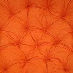 AXIN Polstr deluxe na křeslo papasan 100 cm - látka oranžový melír