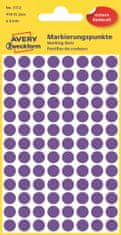 Avery Zweckform Kulaté značkovací etikety 3112 | Ø 8 mm, 416 ks, fialová
