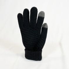 VivoVita Magic Mittens – Pletené rukavice na dotykovou obrazovku, černá