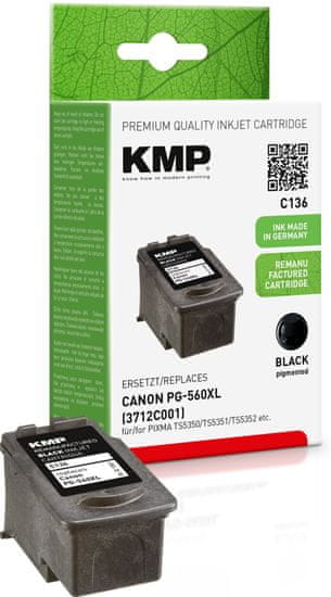 KMP Canon PG-560XL (Canon PG 560 XL) černý inkoust pro tiskárny Canon