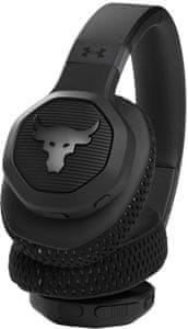 moderní sluchátka přes uši jbl under armour rock over ear Bluetooth technologie handsfree funkce hlasové ovládání odolná vodě a potu schválená dwaynem johnsonem skvělý zvuk