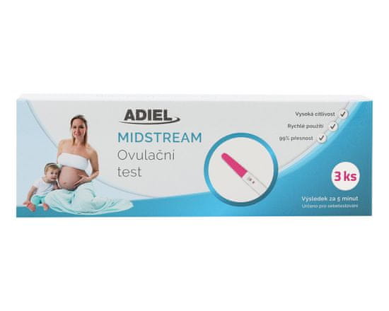 Adiel Midstream ovulační test, 3 ks