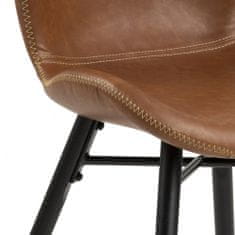 Design Scandinavia Jídelní židle George (SET 2 ks), hnědá