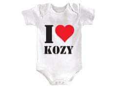 Divja Kojenecké body I Love Kozy - 62-68