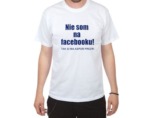 Divja Tričko Nejsem na facebooku SK - velikost XL