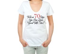 Divja Narozeninové tričko k 70 pro ženu SK - velikost S