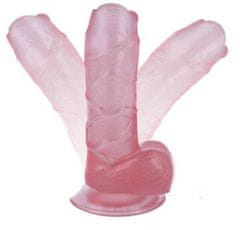 LOLO mega masité dildo s přísavkou růžové