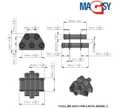 Magsy Magnetický rošt MR 200/5 VVM-4-80-PL-MODEL 2 51434