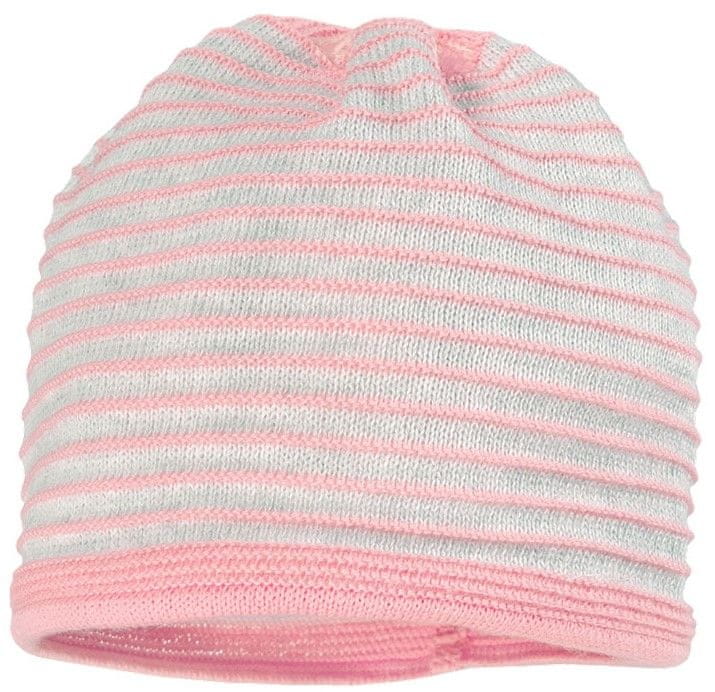 Maximo dívčí pruhovaná čepice ze 100 % bavlny 13572-367900_2 růžová 43
