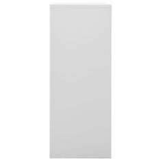 shumee Kancelářská skříň světle šedá 90 x 40 x 102 cm ocel