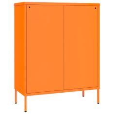 Vidaxl Zásuvková skříň oranžová 80 x 35 x 101,5 cm ocel