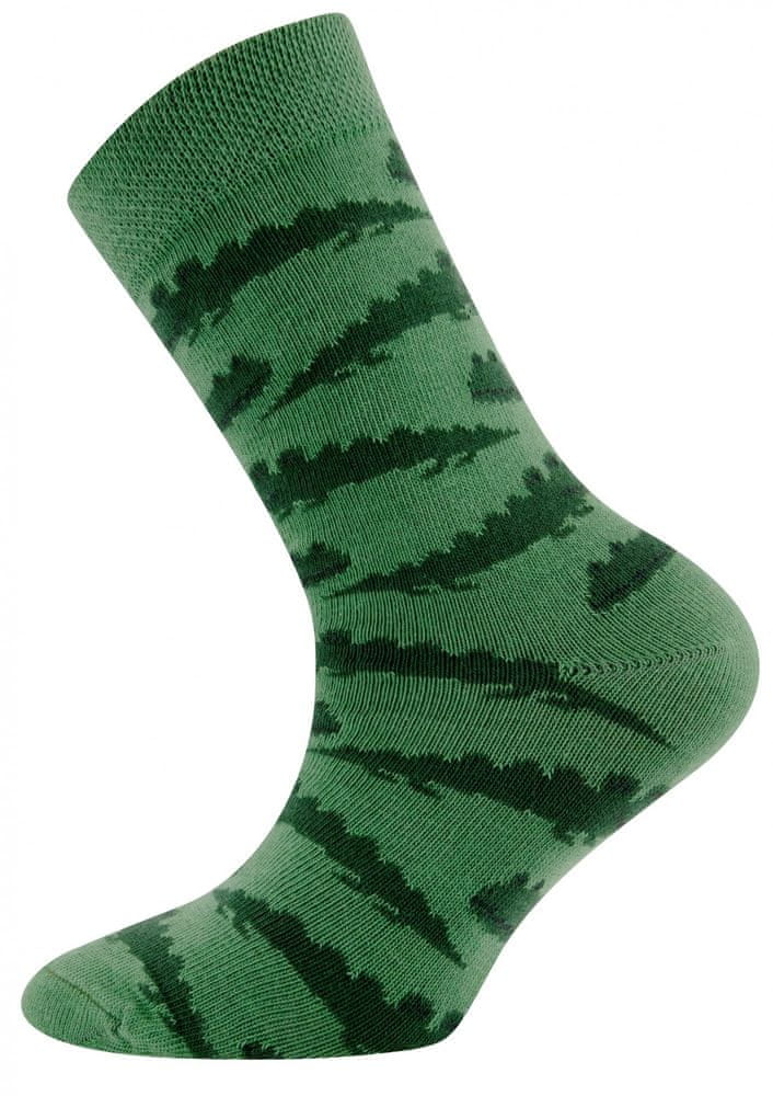 EWERS chlapecké ponožky s krokodýlem 201369 zelená 31-34