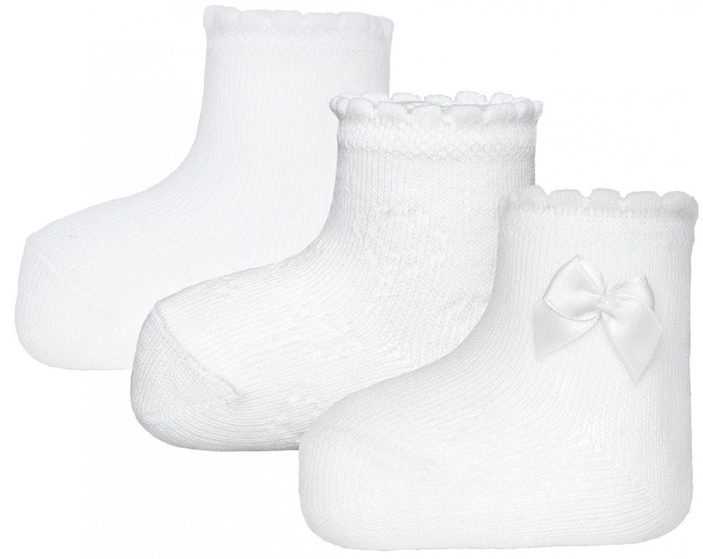 EWERS 3pack dívčích kojeneckých ponožek 205005