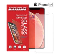 KOMA Ochranné tvrzené sklo pro iPhone XR, zaoblení 2.5 D, tvrdost 9H