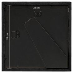 Greatstore 3D fotorámečky 3 ks černé 28 x 28 cm pro obraz 20 x 20 cm