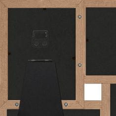 Greatstore Kolážový fotorámeček na 4 obrázky (13 x 18 cm) světle hnědý MDF