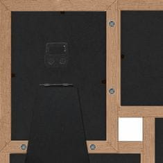 Greatstore Kolážový fotorámeček na 4 obrázky (10 x 15 cm) světle hnědý MDF