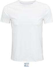 NEOBLU Pánské tričko s krátkým rukávem Leonard Neo Blu 100% bio bavlna, Velikost 3XL, Barva Bílá