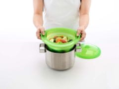 Lékué Silikonová skládací nádoba na vaření v paře Lékué Collapsible Steamer | zelená