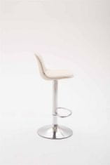 BHM Germany Barové židle Kiel (SET 2 ks), textil, krémová
