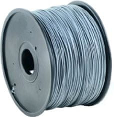 Gembird tisková struna (filament), ABS, 1,75mm, 1kg, stříbrná (3DP-ABS1.75-01-S)